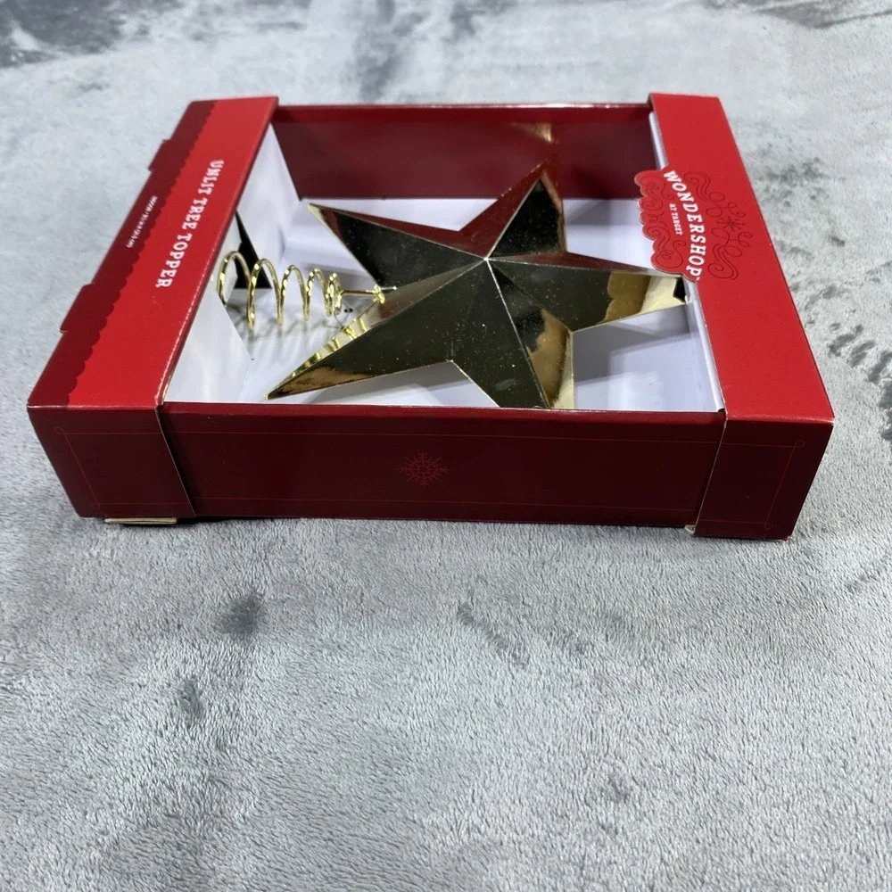 Wondershop Christmas Tree Topper‎ Solid Star Unlit 8.5